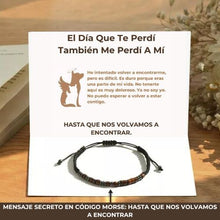 Load image into Gallery viewer, PULSERA CÓDIGO MORSE “EL DÍA QUE TE PERDÍ”- EN MEMORIA DE MIPERRO.
