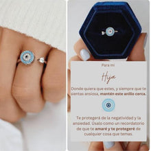 Cargar imagen en el visor de la galería, PARA MI HIJA &quot;AMOR &amp; PROTECION&quot; ANILLO CONTRA EL MAL DE OJO
