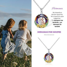 Cargar imagen en el visor de la galería, COLLAR GIRASOLES DE AMOR DE “HERMANAS POR SIEMPRE”
