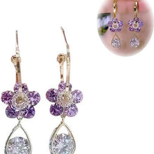 Load image into Gallery viewer, ARETES DE FLOR DE CRISTAL
