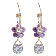 Load image into Gallery viewer, ARETES DE FLOR DE CRISTAL
